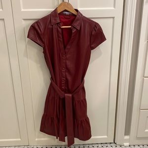 Tart vegan leather dress